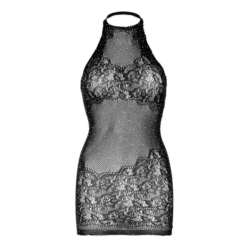 LEG AVENUE - MINI VESTIDO CON PEDRERÍA TALLA ÚNICA - BLANCO - Image 2