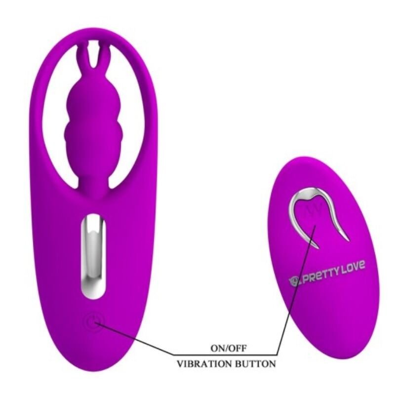 PRETTY LOVE – VIBRADOR COELHO COM CONTROLO REMOTO LILÁS