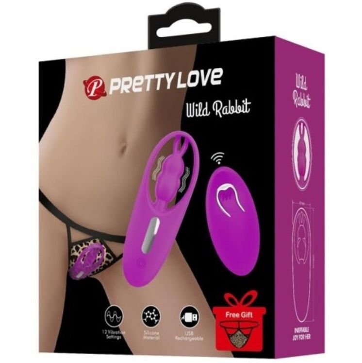 PRETTY LOVE – VIBRADOR COELHO COM CONTROLO REMOTO LILÁS - Image 5