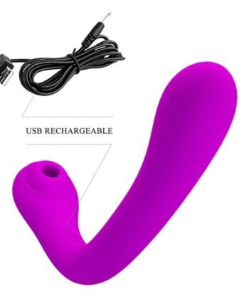 PRETTY LOVE - ALEX VIBRADOR LILAC E SUCÇÃO DE CLITÓRIS