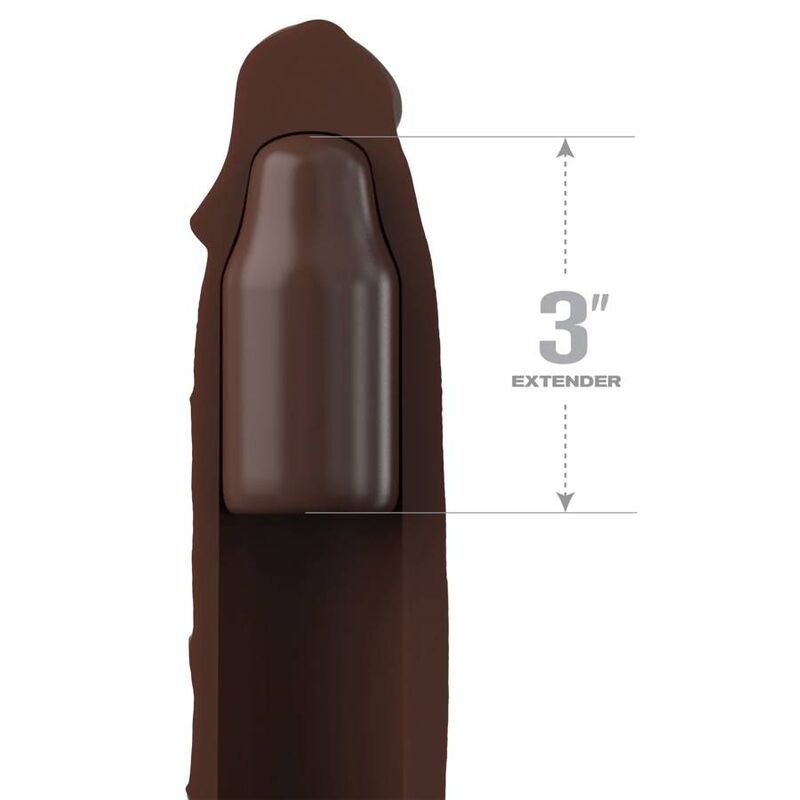 FANTASY X- TENSIONS - PIPEDREAMS EXTENSÃO C ALÇA 17,78 CM MARROM - Imagem 3