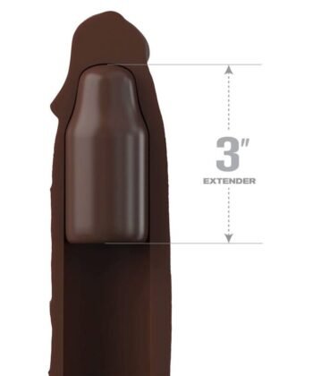 Visão alternativa de FANTASY X- TENSIONS - PIPEDREAMS SLEEVE 22,86 CM + 7,62 CM PLUG BROWN