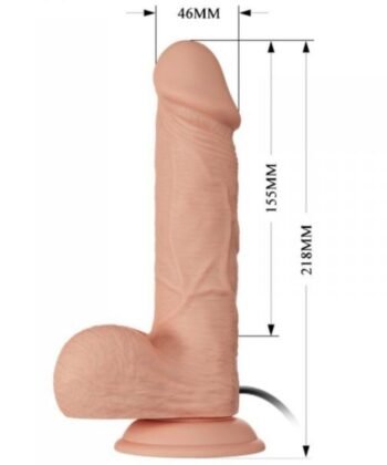 BAILE - PRETTY LOVE ENCONTRO VIBRAO BAHAMUT 21.8 CM NATURAL
