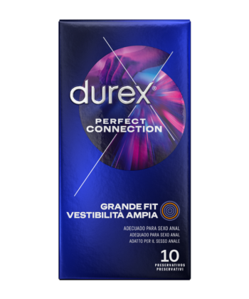 Visão alternativa de DUREX - CONEXÃO PERFEITA LUBRIFICAÇÃO EXTRA DE SILICONE 10 UNIDADES