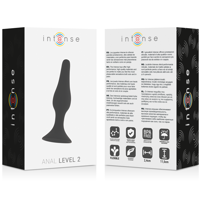 INTENSE - ANAL NÍVEL 2 11,5CM PRETO - Image 2