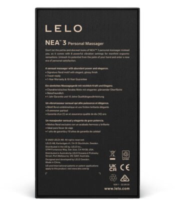 Alternative view of LELO NEA 3 PERSONAL MASSAGER - PITCH BLACK
