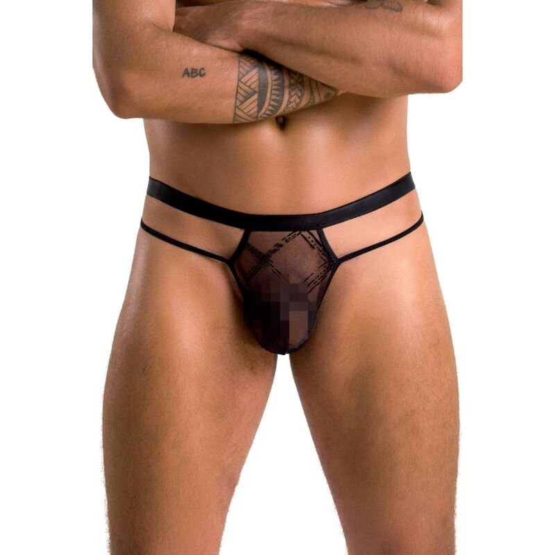 PASSION 029 THONG COLLIN BLACK S/M - Image 3