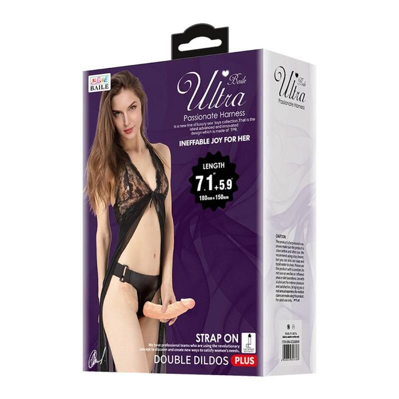 BAILE - ULTRA APAIXONADO DILDOS DUPLOS COM ARNÊS - Image 4