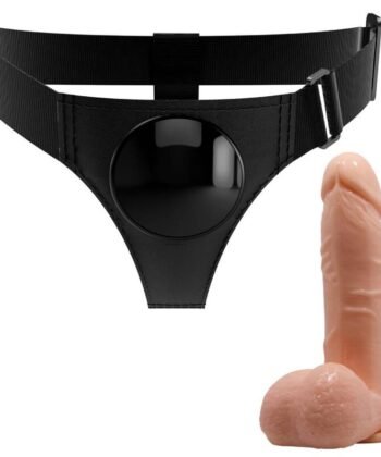 Visão alternativa de PRETTY LOVE - ARNÊS CUECAS ARNÊS UNIVERSAL COM DILDO TOM 20 CM NATURAL