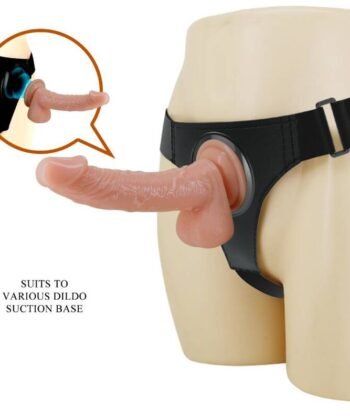 PRETTY LOVE - ARNESS BRIEFS ARNÊS UNIVERSAL COM DILDO KEVIN 19 CM NATURAL