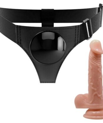 Visão alternativa de PRETTY LOVE - ARNESS BRIEFS ARNÊS UNIVERSAL COM DILDO KEVIN 19 CM NATURAL