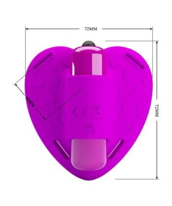 Visão alternativa de PRETTY LOVE - HEARTBEAT CLITORIS MASSAGER 10 MODOS DE VIBRAÇÃO ROXO