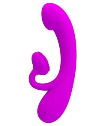 PRETTY LOVE - SINCERO VIBRADOR E SUCÇÃO CLITÓRICA DE SILICONE ROXO