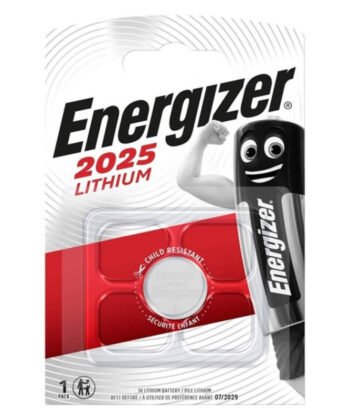 ENERGIZER - BATERIA BOTO DE LÍTIO CR2025 3V 1 UNIDADE