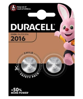 DURACELL - BATERIA BOTO LITIO CR2016 3V 2 UNIDADE