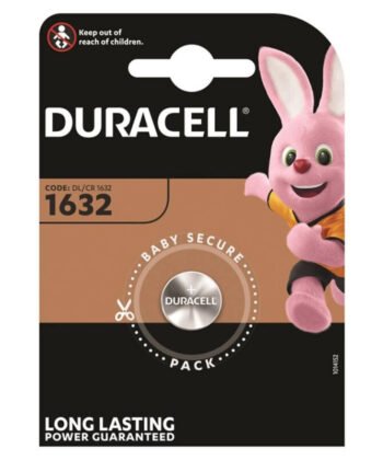 DURACELL - BATERIA BOTO LITIO CR1632 3V 1 UNIDADE