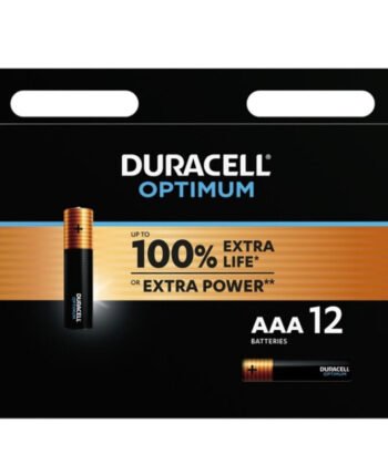 DURACELL - BATERIA ALCALINA OPTIMUM 200 AAA LR03 12 UNIDADE