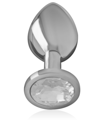 Visão alternativa de INTENSE - PLUG ANAL DE METAL DE ALUMÍNIO COM CRISTAL PRATA TAMANHO S