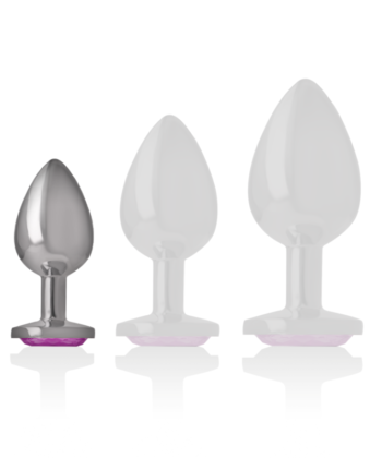 Visão alternativa de INTENSE - PLUG ANAL DE METAL DE ALUMÍNIO COM CRISTAL ROSA TAMANHO S