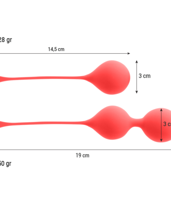 INTENSE - PACK BOLAS KEGEL KENDALL VERMELHO - Image 3