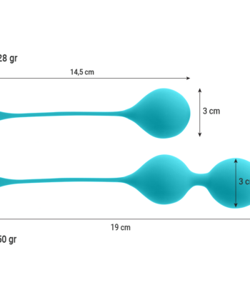 Visão alternativa de INTENSE - PACK BOLAS KEGEL KENDALL AZUL