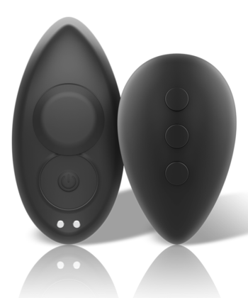BLACK&SILVER - CALA VIBRADORA DE SILICONE RECARREGVEL PRESTON PRETA