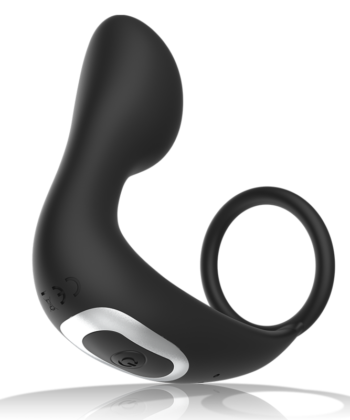 Visão alternativa de BLACK&SILVER - MASSAGER ANAL COM CONTROLE REMOTO SILICONE RECARREGVEL PRETO