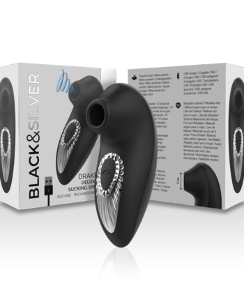Visão alternativa de BLACK&SILVER - DRAKE DELUXE SUCKING VIBE SILICONE RECARREGÁVEL PRETO