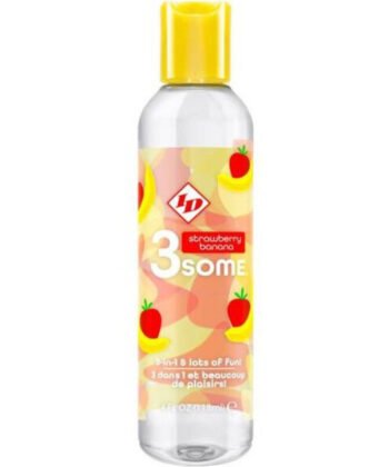 ID 3SOME - GARRAFA DE BANANA DE MORANGO COM 4 FL OZ