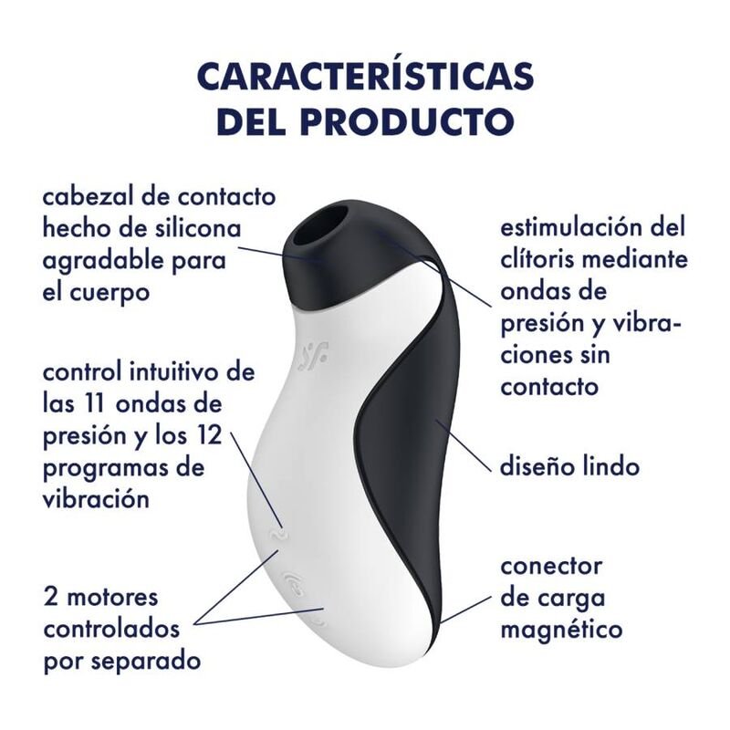 SATISFYER - ESTIMULADOR DE PULSO DE AR ORCA + VIBRAÇÃO - Imagem 5