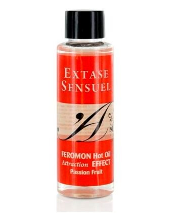 Visão alternativa de EXTASE SENSUAL - ACEITE MASAJE EFECTO CALOR CON FEROMONAS FRUTA DE LA PASION 100 ML