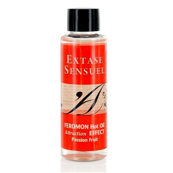 EXTASE SENSUAL - ACEITE MASAJE EFECTO CALOR CON FEROMONAS FRUTA DE LA PASION 100 ML - Image 2