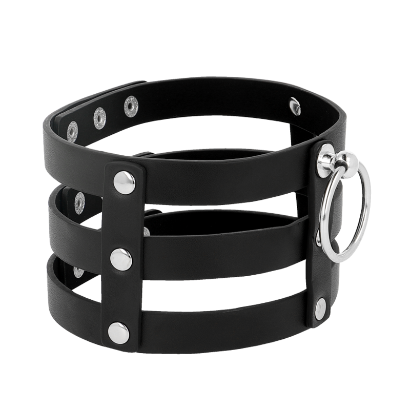 COQUETTE CHIC DESIRE - GARGANTILHA DE COURO VEGANO ESTILO FETISH - Image 5
