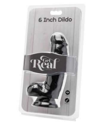 Alternative view of GET REAL - DILDO 12 CM COM BOLAS PRETO
