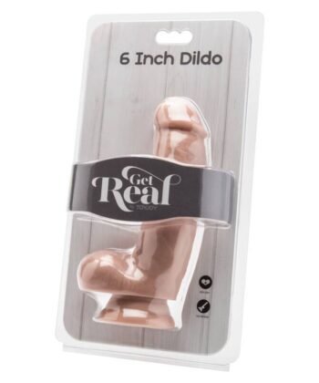 GET REAL - DILDO 12 CM COM BOLAS PELE - Imagem 2