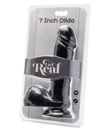Alternative view of GET REAL - DILDO 18 CM COM BOLAS PRETAS