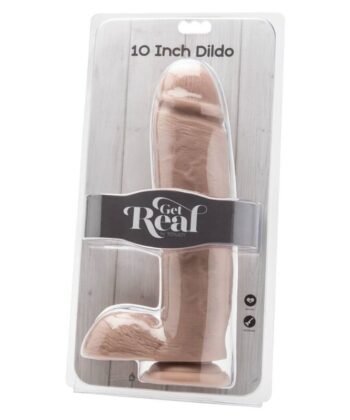 GET REAL - DILDO 25,5 CM COM BOLAS PELE - Imagem 2
