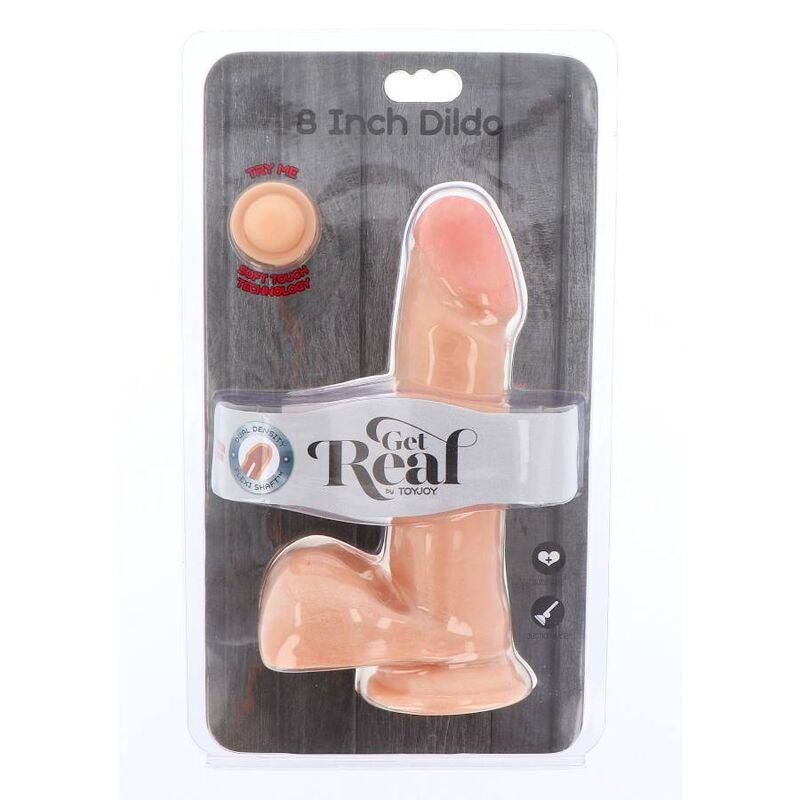 GET REAL - DILDO DE DUAL DENSIDADE PELE DE BOLAS DE 18 CM - Imagem 3