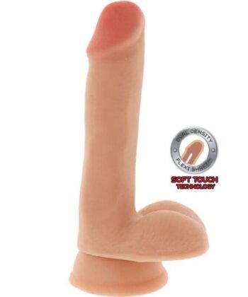 GET REAL - DILDO DE DUAL DENSIDADE PELE DE BOLAS DE 17 CM