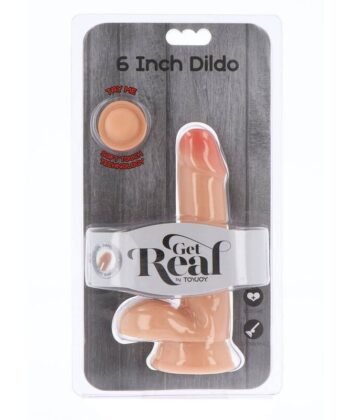 Alternative view of GET REAL - DILDO DE DUAL DENSIDADE PELE DE BOLAS DE 17 CM