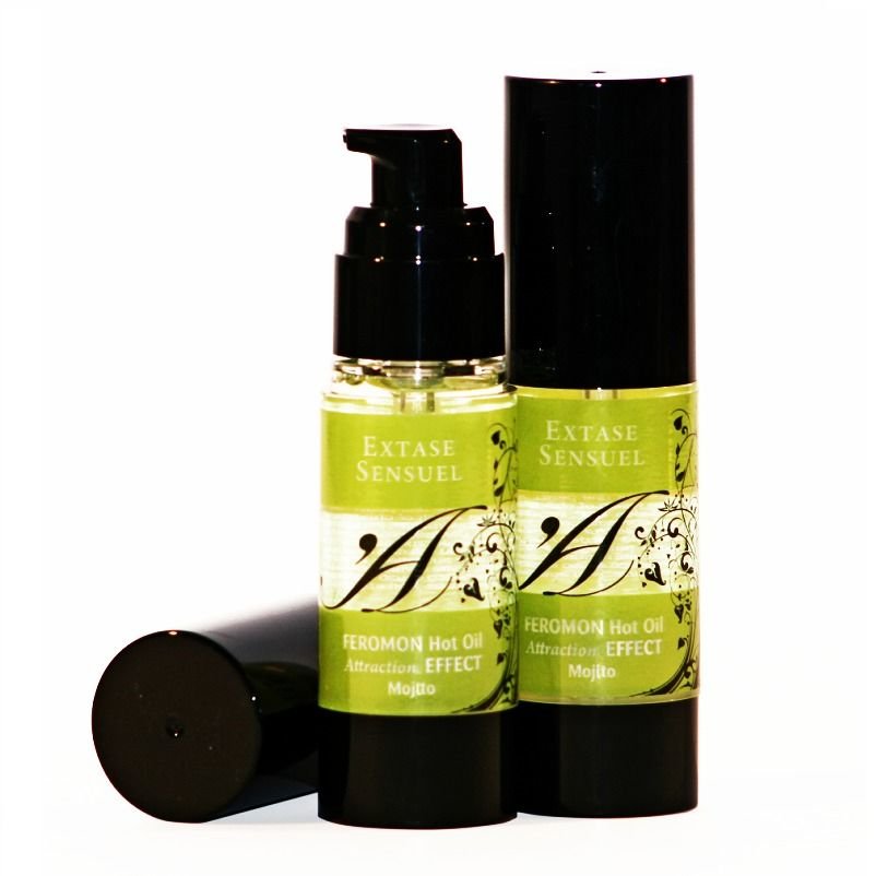 EXTASE SENSUAL - ÓLEO DE MASSAGEM DE EFEITO CALOR COM FEROMÔNIOS MOJITO 30 ML - Image 2