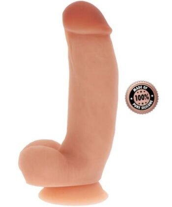 GET REAL - DILDO DE SILICONE 18 CM W BOLAS PELE