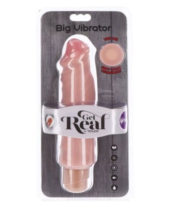 GET REAL - VIBRADOR GRANDE DE DUAL DENSIDADE 20,5 CM PELE - Image 4