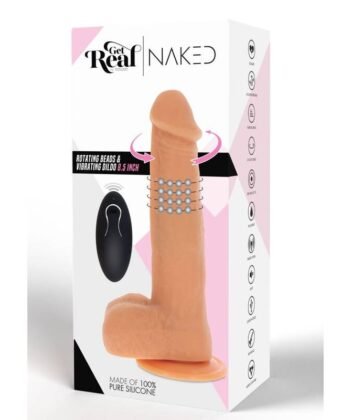 GET REAL - CONTAS ROTATIVAS VIBRANDO PELE DILDO - Image 4