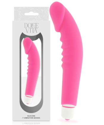 Visão alternativa de DOLCE VITA - REALISTIC PLEASURE PINK SILICONE