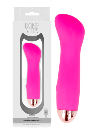 DOLCE VITA - VIBRADOR RECARREGÁVEL UM PINK 7 VELOCIDADE - Image 5