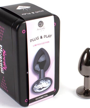 Visão alternativa de SECRETPLAY - PLUG ANAL DE GUNMETAL TAMANHO PEQUENO 7 CM