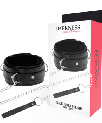 DARKNESS - COLAR DE POSTURA CONFORTÁVEL COM CORRENTE DE COURO
