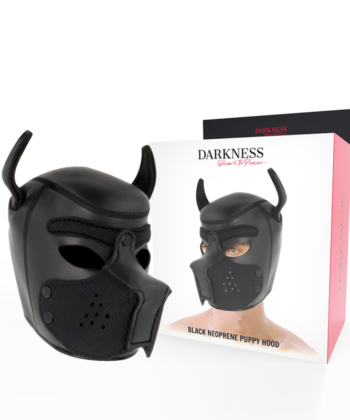 DARKNESS - MSCARA DE NEOPRENE PARA CES COM FOCINHO REMOVÍVEL L