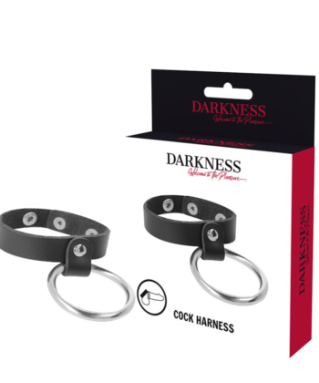 DARKNESS - ANEL DE METAL PARA PÊNIS E TESTÍCULOS
